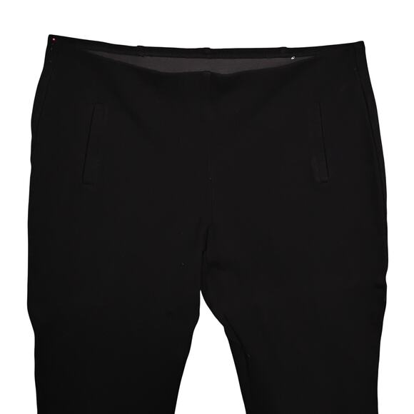 Chico's Pull On Pants Size 2 (large) Black Elastic Waist Mock Pockets - Picture 2 of 8